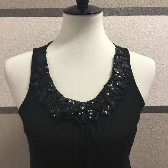 Kische Sequin Collar Tank Top - Picture 2 of 4